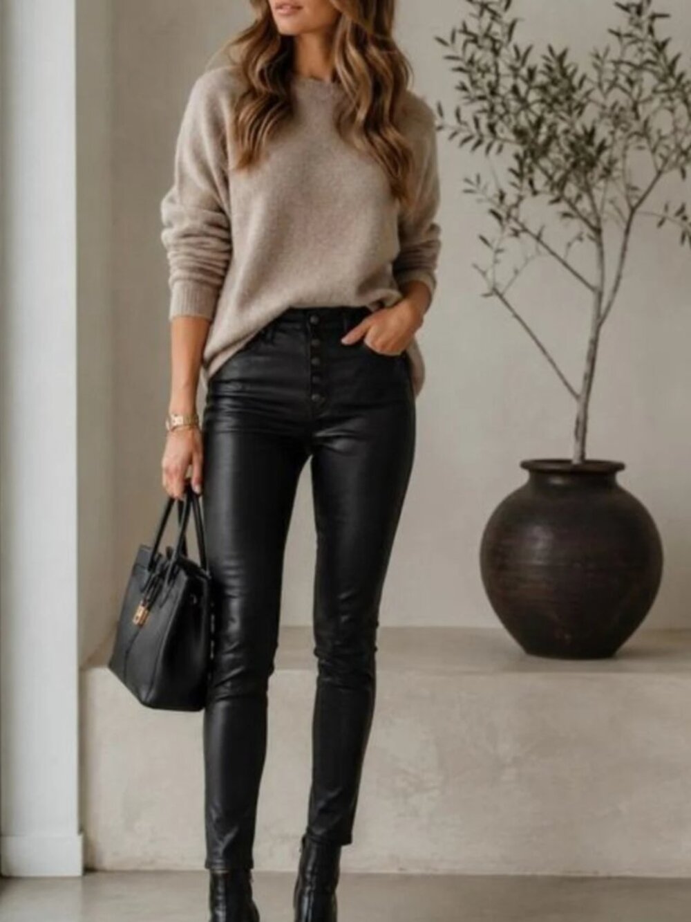 ✨ABERCROMBIE✨ Black High Rise Super Skinny Ankle Coated Jeans - [Size 26/ 2s]